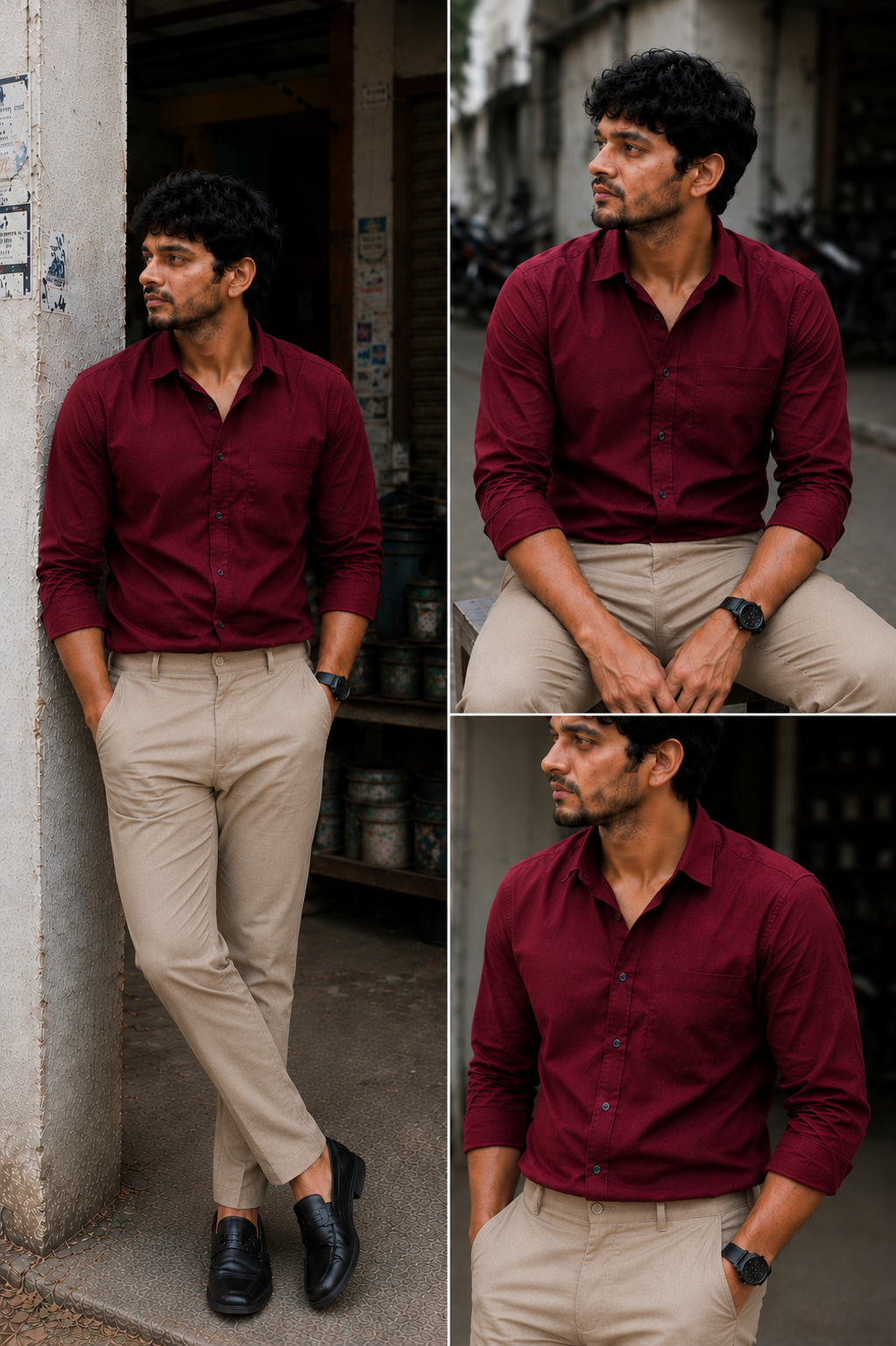 Red Shirt & Sandal Pant Combo