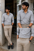 Lite Grey Shirt & Sandal Pant Combo